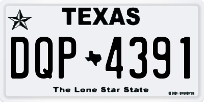 TX license plate DQP4391