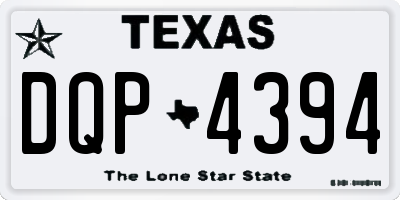 TX license plate DQP4394