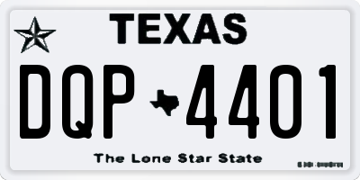 TX license plate DQP4401