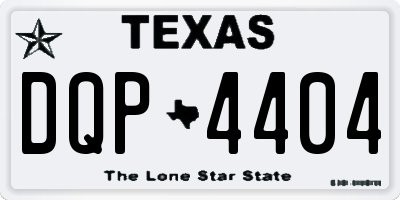 TX license plate DQP4404