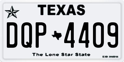 TX license plate DQP4409