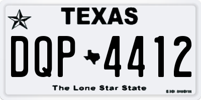 TX license plate DQP4412