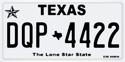 TX license plate DQP4422