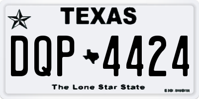 TX license plate DQP4424