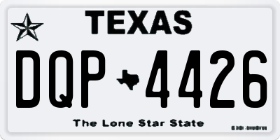 TX license plate DQP4426