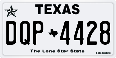 TX license plate DQP4428