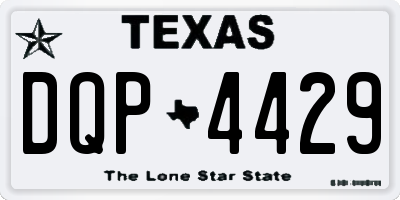 TX license plate DQP4429