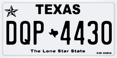 TX license plate DQP4430