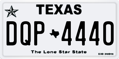 TX license plate DQP4440