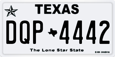 TX license plate DQP4442