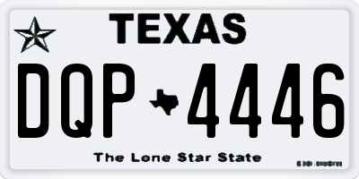 TX license plate DQP4446
