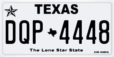 TX license plate DQP4448
