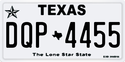 TX license plate DQP4455