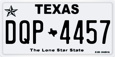 TX license plate DQP4457