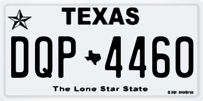TX license plate DQP4460
