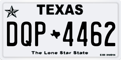 TX license plate DQP4462