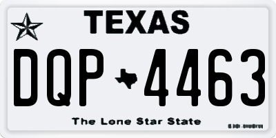TX license plate DQP4463