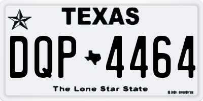 TX license plate DQP4464
