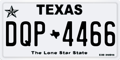 TX license plate DQP4466