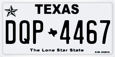 TX license plate DQP4467