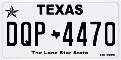TX license plate DQP4470
