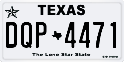 TX license plate DQP4471