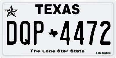 TX license plate DQP4472