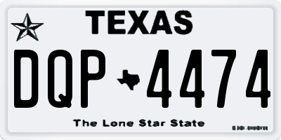 TX license plate DQP4474