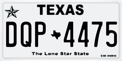 TX license plate DQP4475