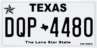 TX license plate DQP4480