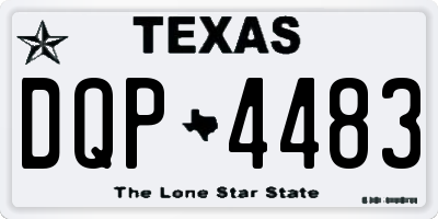 TX license plate DQP4483