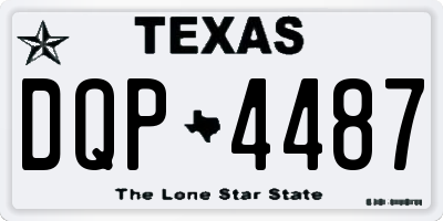 TX license plate DQP4487