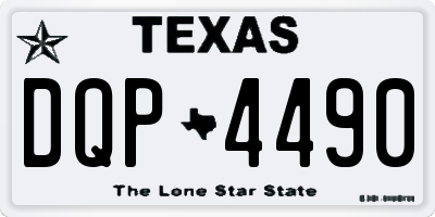 TX license plate DQP4490