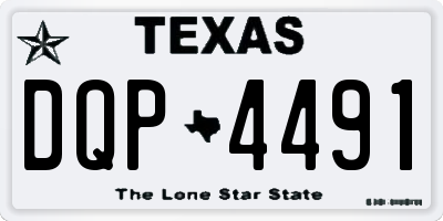 TX license plate DQP4491