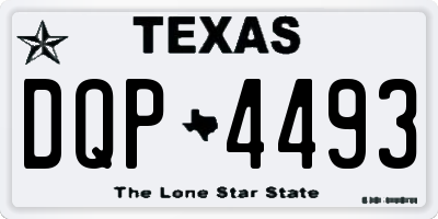 TX license plate DQP4493