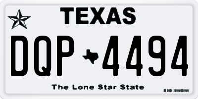 TX license plate DQP4494