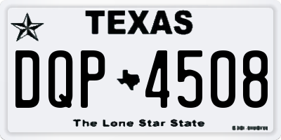 TX license plate DQP4508
