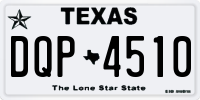 TX license plate DQP4510