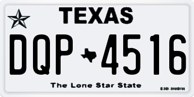 TX license plate DQP4516