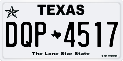 TX license plate DQP4517