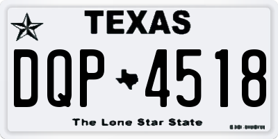 TX license plate DQP4518