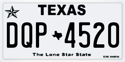 TX license plate DQP4520