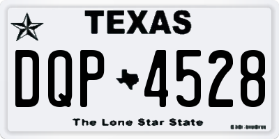 TX license plate DQP4528