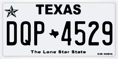 TX license plate DQP4529