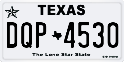 TX license plate DQP4530