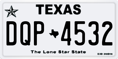 TX license plate DQP4532