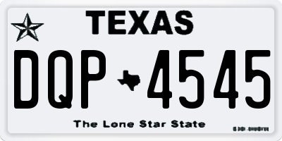 TX license plate DQP4545