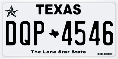 TX license plate DQP4546