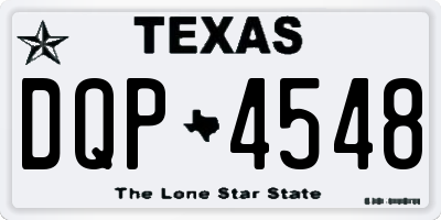 TX license plate DQP4548