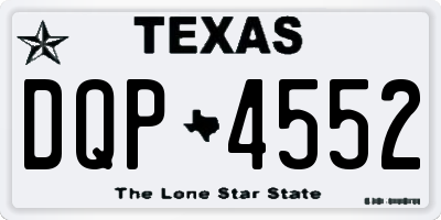 TX license plate DQP4552
